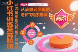 小红书高阶运营训练营 从流量获取到变现全体系实操课程