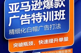 亚马逊爆款广告特训课程 掌握关键词搭建优化方法提升旺季销量