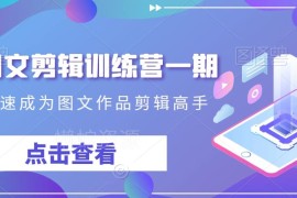 0基础抖音图文剪辑训练营教程 覆盖实操到运营上热门全流程