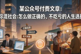 人生选择实用指南 选专业选职业选赛道怎么才能不吃亏获成功