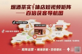 烟酒茶实体店短视频矩阵获客 全流程实操运营课程指南