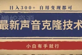 2024免费声音克隆工具使用教程 自用变现实操玩法全指南
