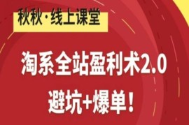 淘系全站盈利术2.0实操教学 电商运营避坑爆单全攻略