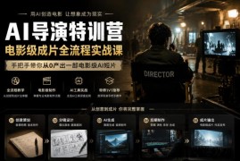 AI导演特训营实战课 零基础从0到1制作电影级AI短片全流程