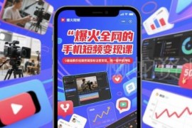 0基础可学的手机短视频变现课 拍摄剪辑涨粉运营全流程教学
