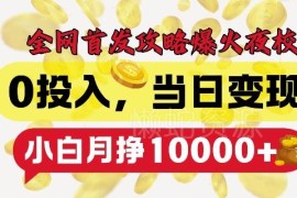 2024本地生活爆火夜校副业全解析 0投入小白可上手当日变现
