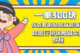联盟行销保姆级出单教程 正规稳定副业每日1小时即可操作