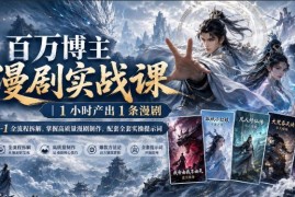 百万博主亲授漫剧实战课 0-1全流程拆解附全套实操提示词