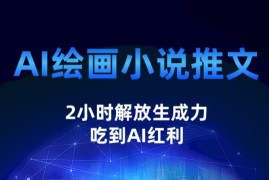 AI绘画小说推文全套实操教程 2小时上手吃到AI项目红利