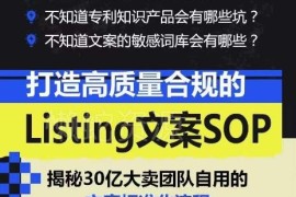 亚马逊高质量合规Listing文案SOP搭建 掌握标准化创作运营流程