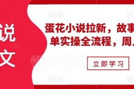 蛋花小说拉新实操全流程 故事混剪小说推文爆单玩法详解