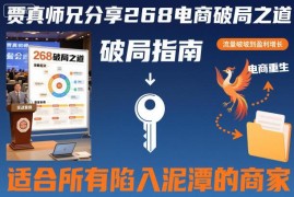 贾真分享268电商破局实操方法 适合遇发展瓶颈的各类电商商家