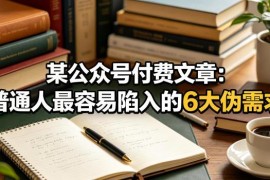 普通人最容易陷入的6大伪需求盘点 规避认知误区减少无效消耗