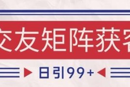 小红书抖音交友赛道自热矩阵引流获客 日引200+实操玩法拆解