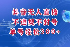 2024抖音无人挂机项目正规玩法 单号日纯利300+不违规不封号