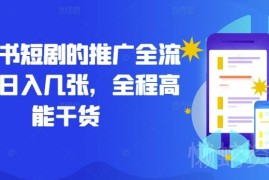 2024小红书短剧推广全流程详解 注册引流避坑实操指南