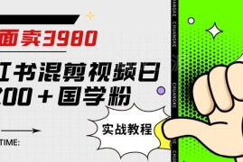 小红书混剪引流国学粉实战教程 无需原创日引200+精准粉实操方法