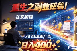 零门槛AI自动跑广告副业详解 无需人工操作可实现稳定收益