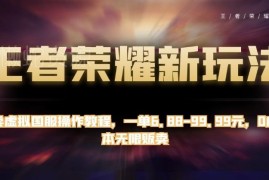 零成本售卖王者荣耀国服操作教程 低门槛盈利副业玩法全解析