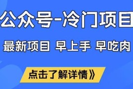 公众号冷门流量主变现项目揭秘 低门槛单月稳定收益1W实操指南