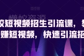 驾校短视频直播招生引流教程 全流程运营获客技巧教学