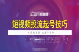 2025短视频DOU+投流实操指南 新号起号全场景投放技巧汇总