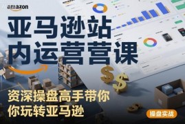亚马逊站内运营全流程实操课 资深操盘手带你从小白进阶高手