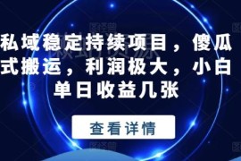 私域低门槛傻瓜式搬运项目详解 新手可上手的稳定增收实操教程