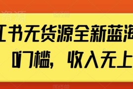 小红书无货源蓝海项目实操指南 低门槛选品变现玩法详解