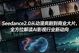 Seedance2.0实操指南 AI影视从动漫爽剧到商业大片转型全解