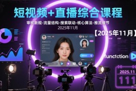 2025-2026新版短视频直播运营课程 含审核新规算法推流技巧