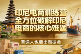 印尼电商训练营干货课程 全方位破解核心难题助力普通人出海掘金