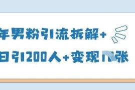 2025年男粉引流实操玩法拆解 单日引流200人附变现思路参考