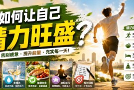 如何让自己精力旺盛？成年人精力管理的常见误区与核心逻辑
