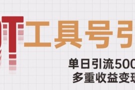 工具号引流破局实操攻略 单日引流500+多模式变现玩法详解