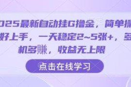 2025自动挂机刷广告撸金项目介绍 单机日入稳定2-5张可多机操作