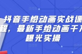 抖音手绘动画实战教程 零基础到千万曝光全流程实操教学