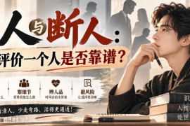 识人断人实用技巧分享 三个维度帮你判断一个人是否靠谱