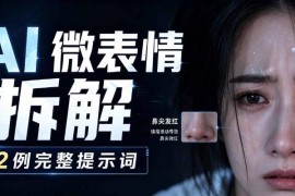 AI微表情拆解提示词合集 0基础也能调出影视级AI角色自然表情
