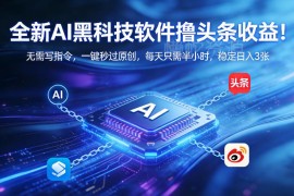 实用AI内容创作工具分享 无需写指令可快速过头条原创赚收益