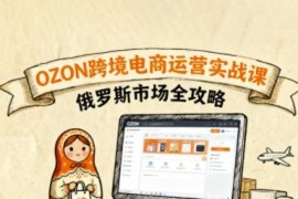 俄罗斯OZON跨境电商运营入门 零基础实操玩法全攻略