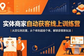 实体商家自动获客线上训练营 从定位到落地掌握获客全技能