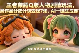 王者荣耀Q版人物剧情玩法 AI生成内容可参与视频号分成计划