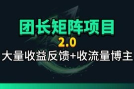 团长合作2.0视频矩阵项目解析 招募发手剪辑师共享合作收益