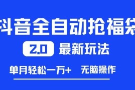 抖音全自动抢福袋2.0实操玩法 批量账号操作单月可轻松收益过万
