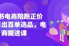 小红书官方认证讲师电商陪跑课 开店选品到爆单全流程教学