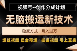 视频号搬运去重破原创方法 高效获取流量打造爆款视频实操教程