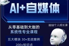 AI+自媒体+RPA变现训练营 含写作SEO多平台运营全流程课程
