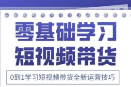 2025抖音短视频带货运营教程 零基础可学含素材配套实操课