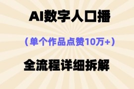 AI数字人口播视频单条点赞10万+ 零基础可上手操作方法拆解